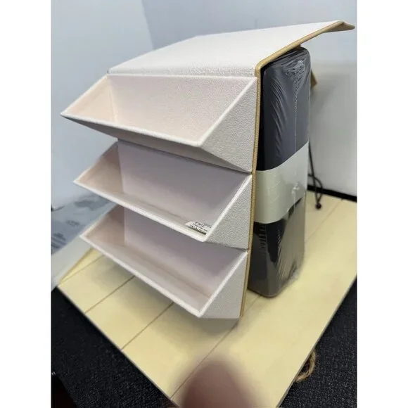 Sancia 3 Compartment Sunglass Case - Sand color  - New in Box - Picture 14 of 16